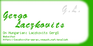 gergo laczkovits business card